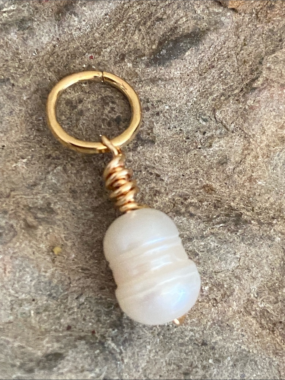NEW Handmade Freshwater Baroque Pearl Charm Pendant